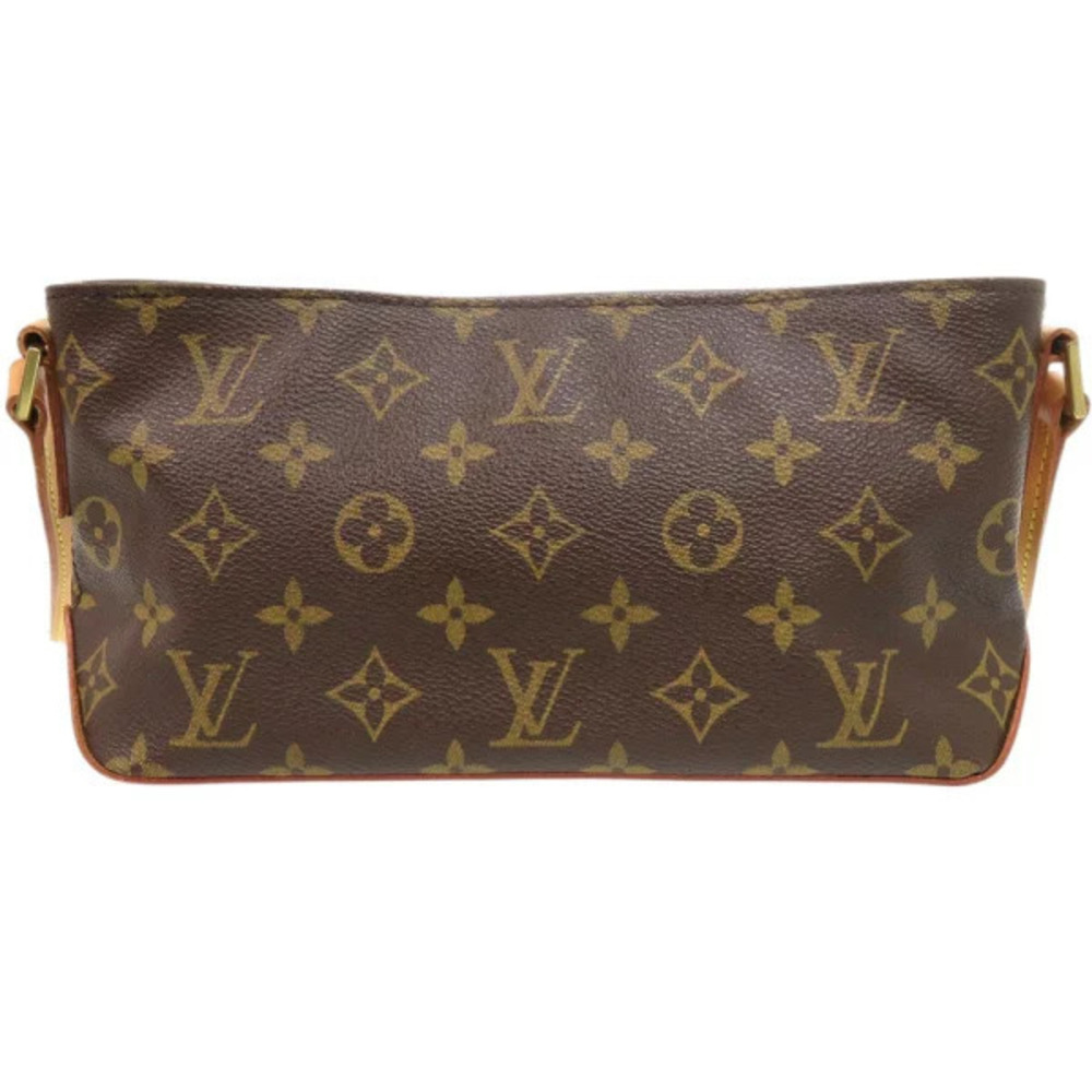 Louis Vuitton LV Monogram Trotteur Shoulder Bag Brown